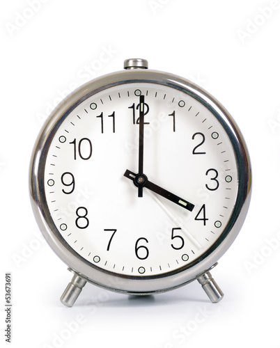 Alarm Clock, showing four o'clock