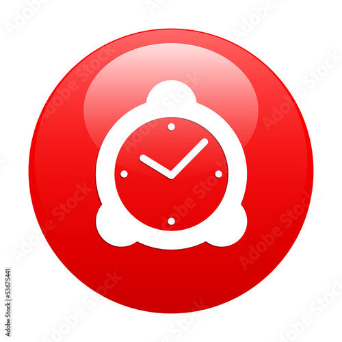 button hours icon red