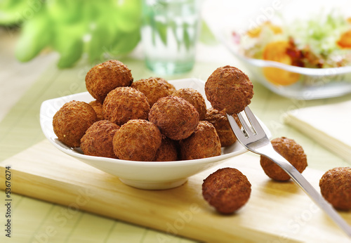 bowl of meat balls