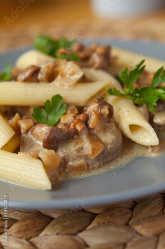 kurki makaron kurka polędwica penne pietruszka śmietana wino 