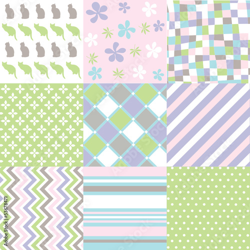 seamless patterns with fabric texture