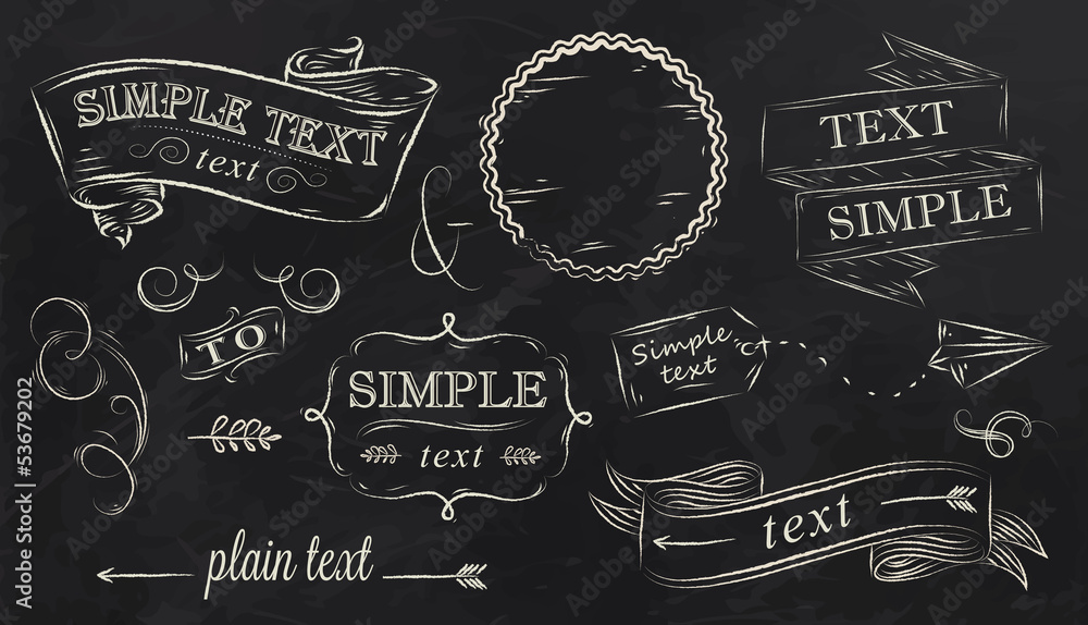 Chalk design elements