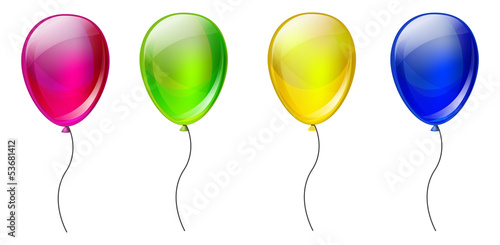 Set of color balloons
