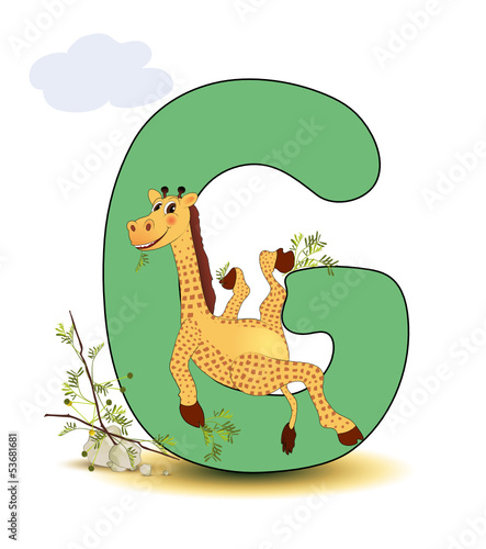Alphabet, G Giraffe