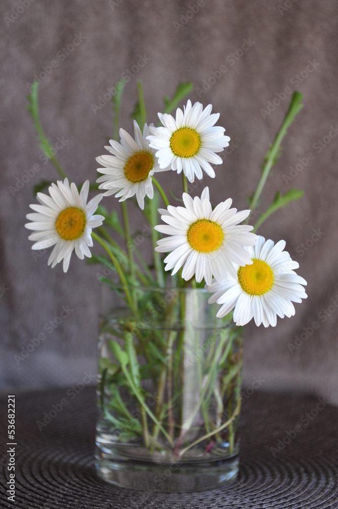 Flowers in a glass vase Flowers in a glass vase