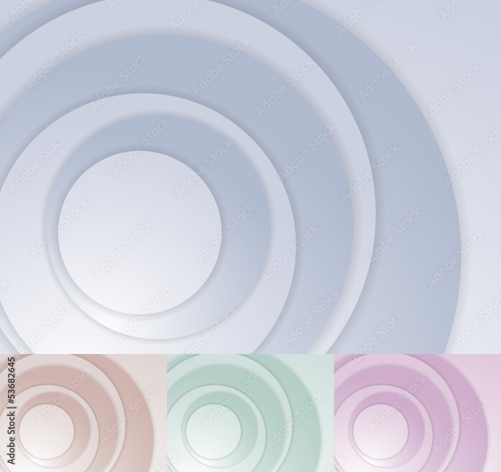 Obraz premium Layered circle background template