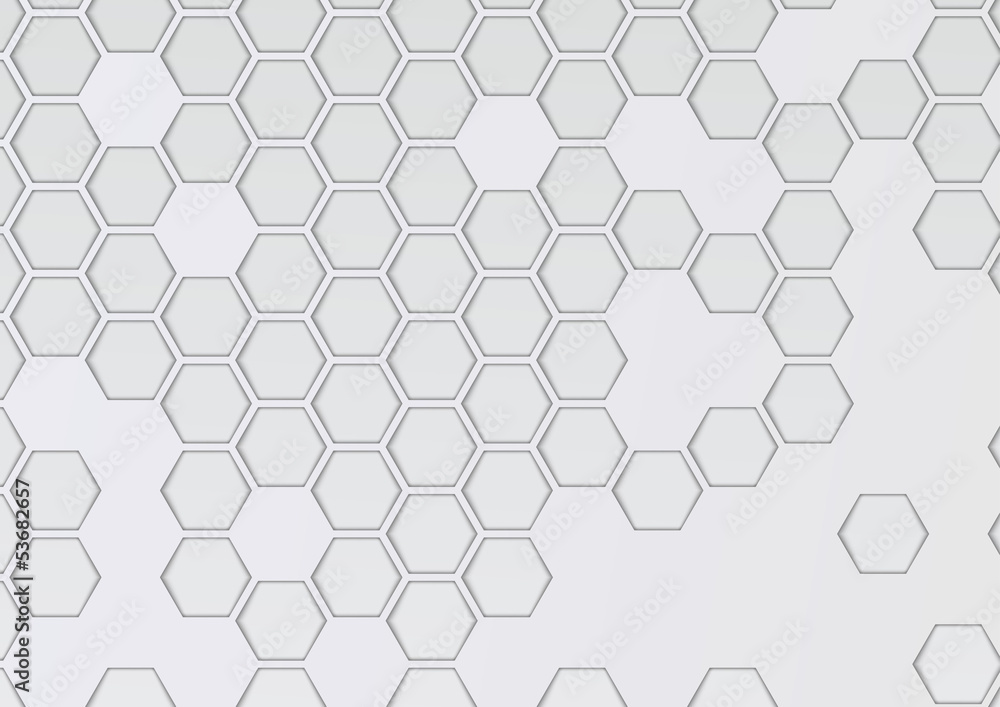 Transparent layered background with hexagons Transparent layered background with hexagons