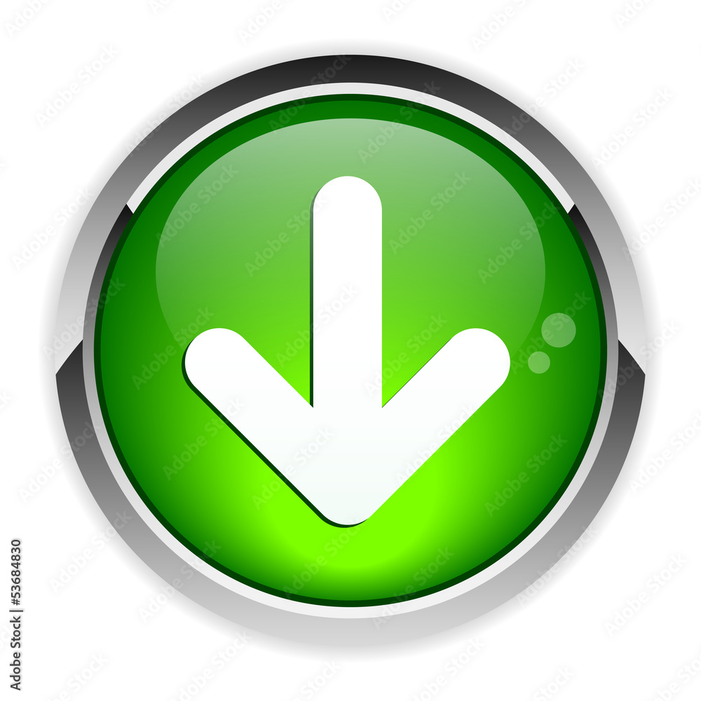 bouton internet down arrow green bouton internet down arrow green
