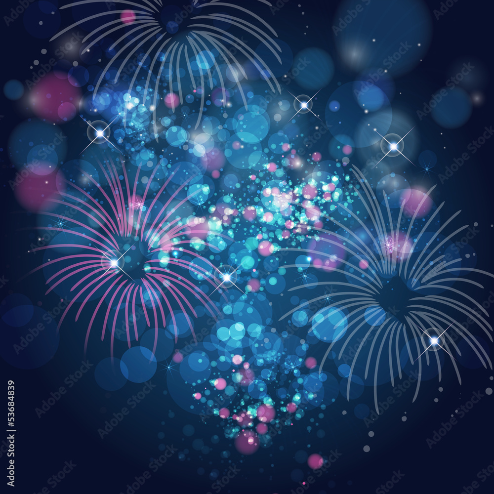 Fototapeta premium fireworks background
