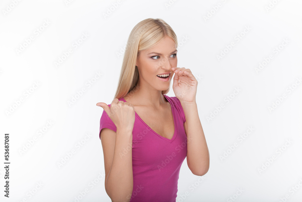 The latest gossips. Portrait of beautiful young women telling go The latest gossips. Portrait of beautiful young women telling go