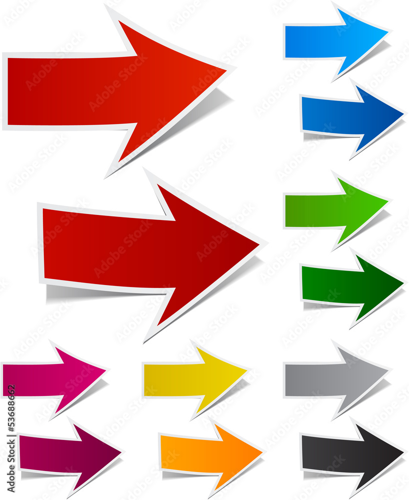 Paper arrows. Paper arrows.