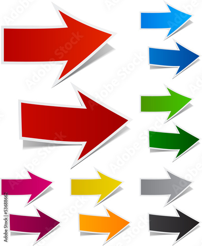 Paper arrows.