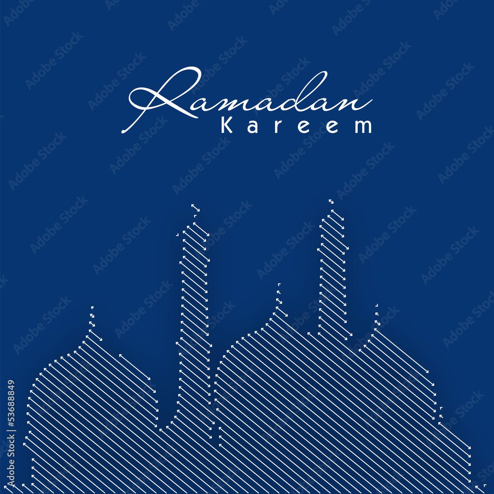 Concept for Muslim community Holy Month of Ramadan Kareem.