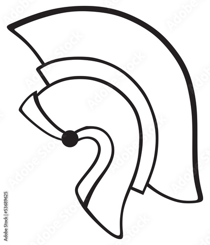 Helmet icon isolated on white background