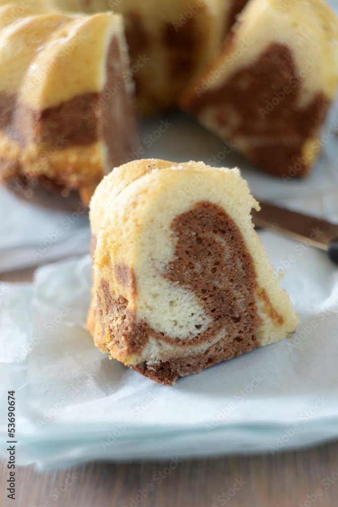Veganer Marmorkuchen Veganer Marmorkuchen