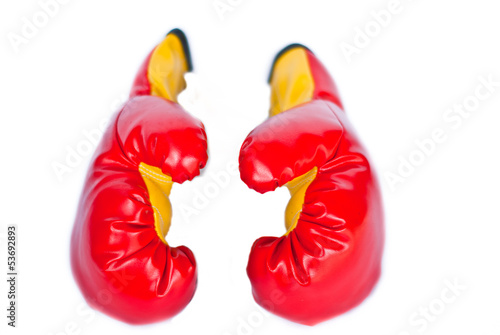 Red boxing gloves © nongning