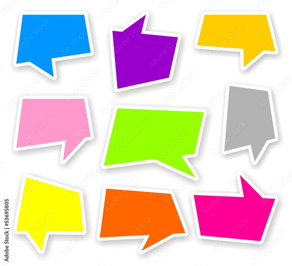 stickers of color comics text bubbles stickers of color comics text bubbles