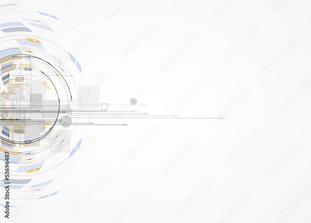 Obraz premium abstract internet computer technology business solution
