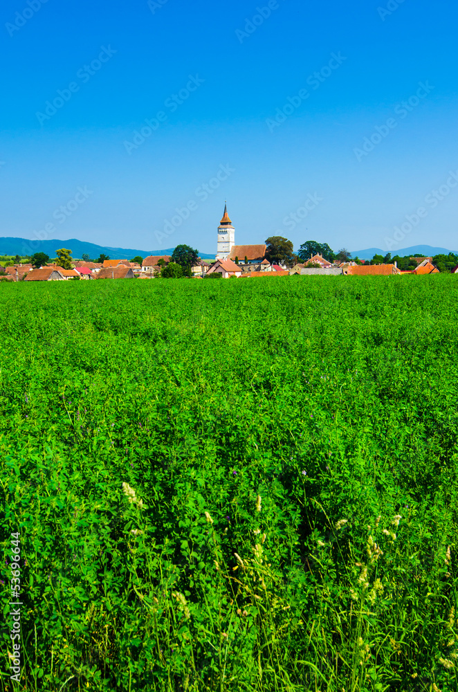 Transylvanian vilage in Rotbav