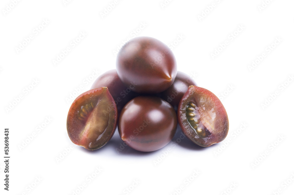 Obraz premium Tomatoes on a white background