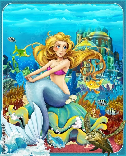 The Little Mermaid - The princesses - castles