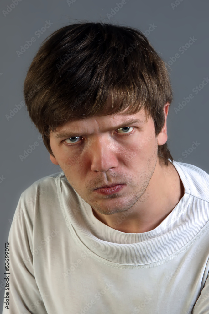 Obraz premium Man getting angry