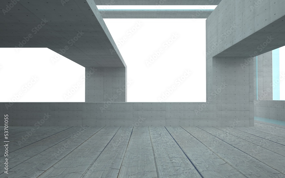 Obraz premium abstract interior with turquoise glass