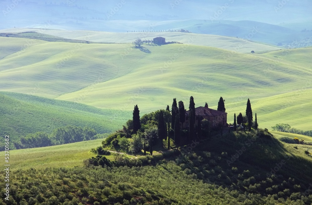 Toskana Haus im Nebel - Tuscany house in fog 04