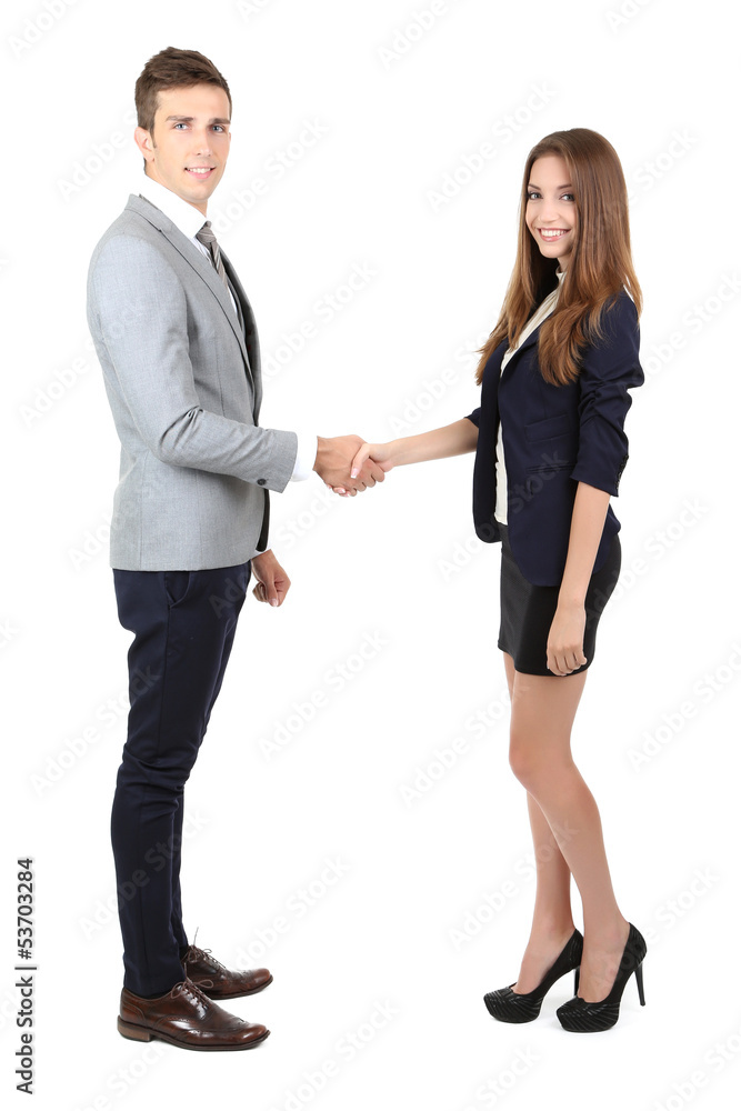 Business partners isolated on white Business partners isolated on white