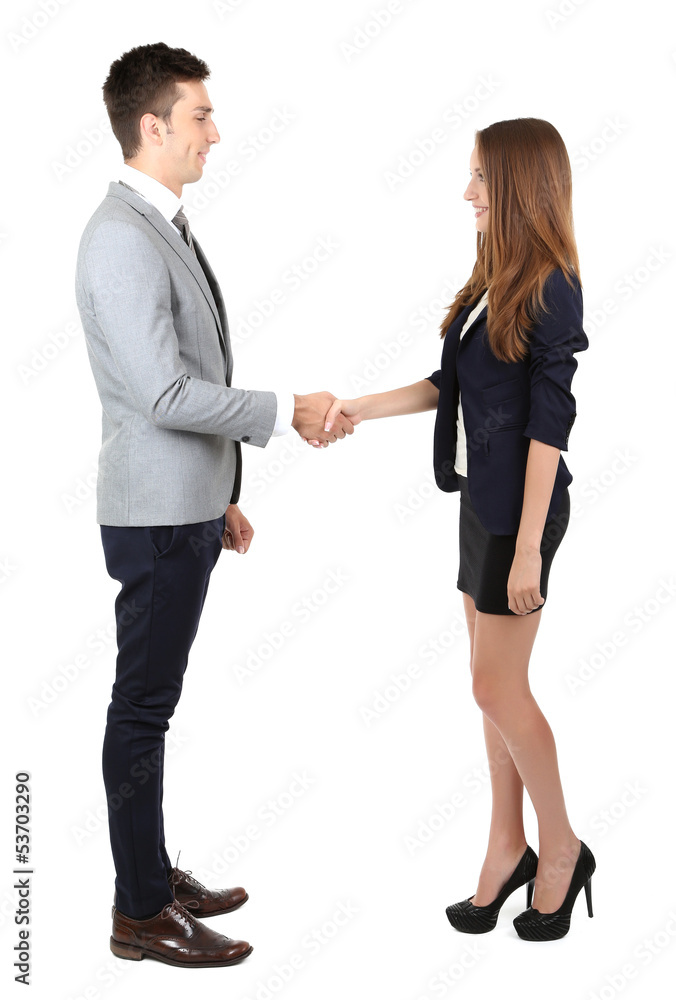 Business partners isolated on white Business partners isolated on white