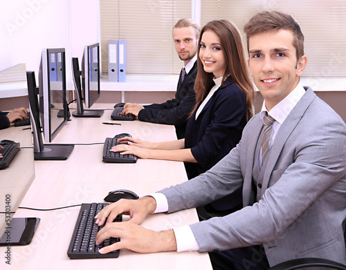 Business people at work place