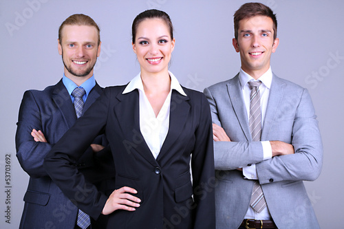 Business team standing in r...