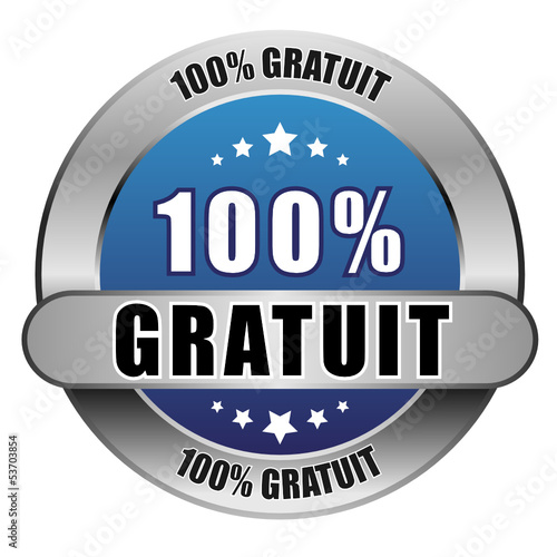5 Star Button blau 100% GRATUIT DTO DTO