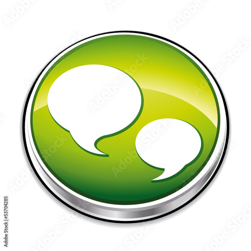 Green quote icon button.
