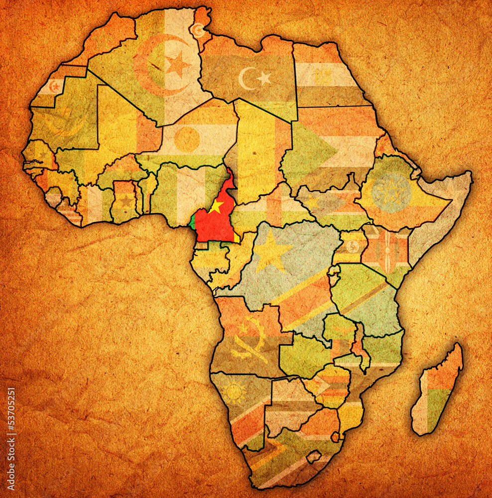 cameroon on actual map of africa cameroon on actual map of africa