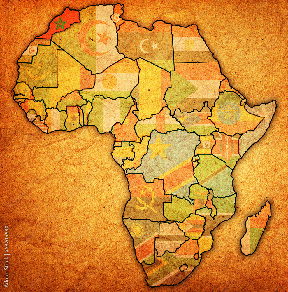 morocco on actual map of africa morocco on actual map of africa