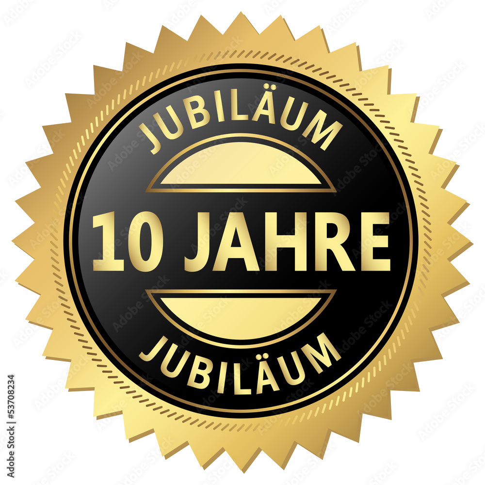 Jubiläum Button - 10 Jahre Jubiläum Button - 10 Jahre