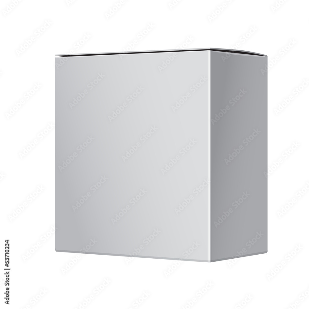 Realistic White Package Box. For device Realistic White Package Box. For device
