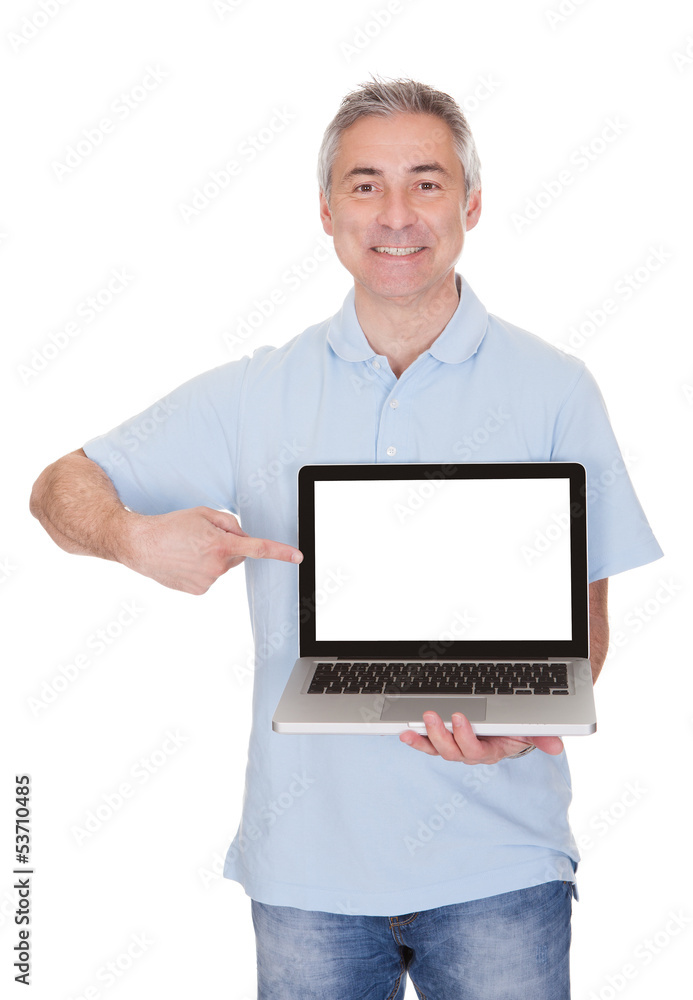 Man Holding Laptop Man Holding Laptop