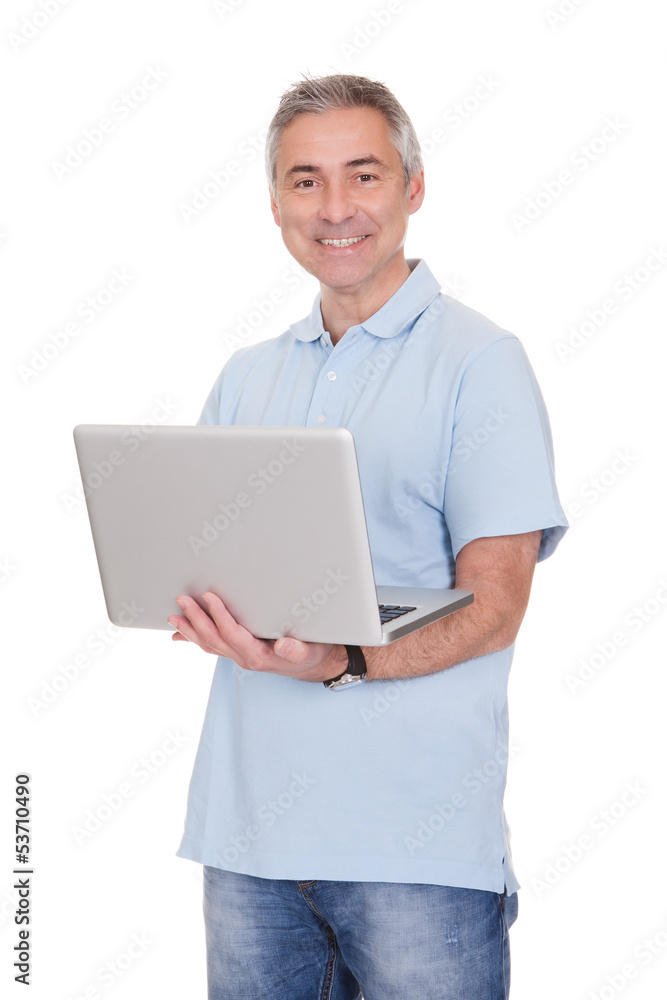 Man Working On Laptop Man Working On Laptop