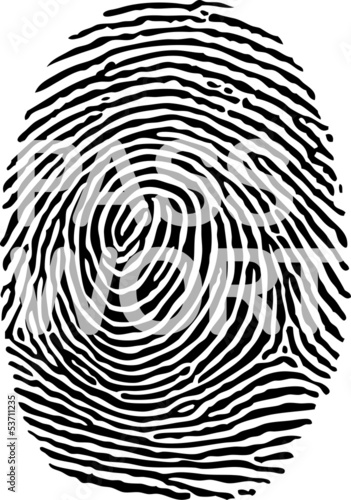 Canvas Print Fingerprint Passwort