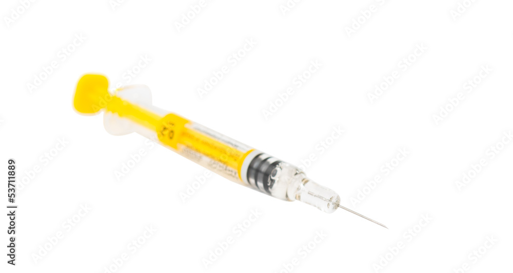 syringe with a vaccine syringe with a vaccine
