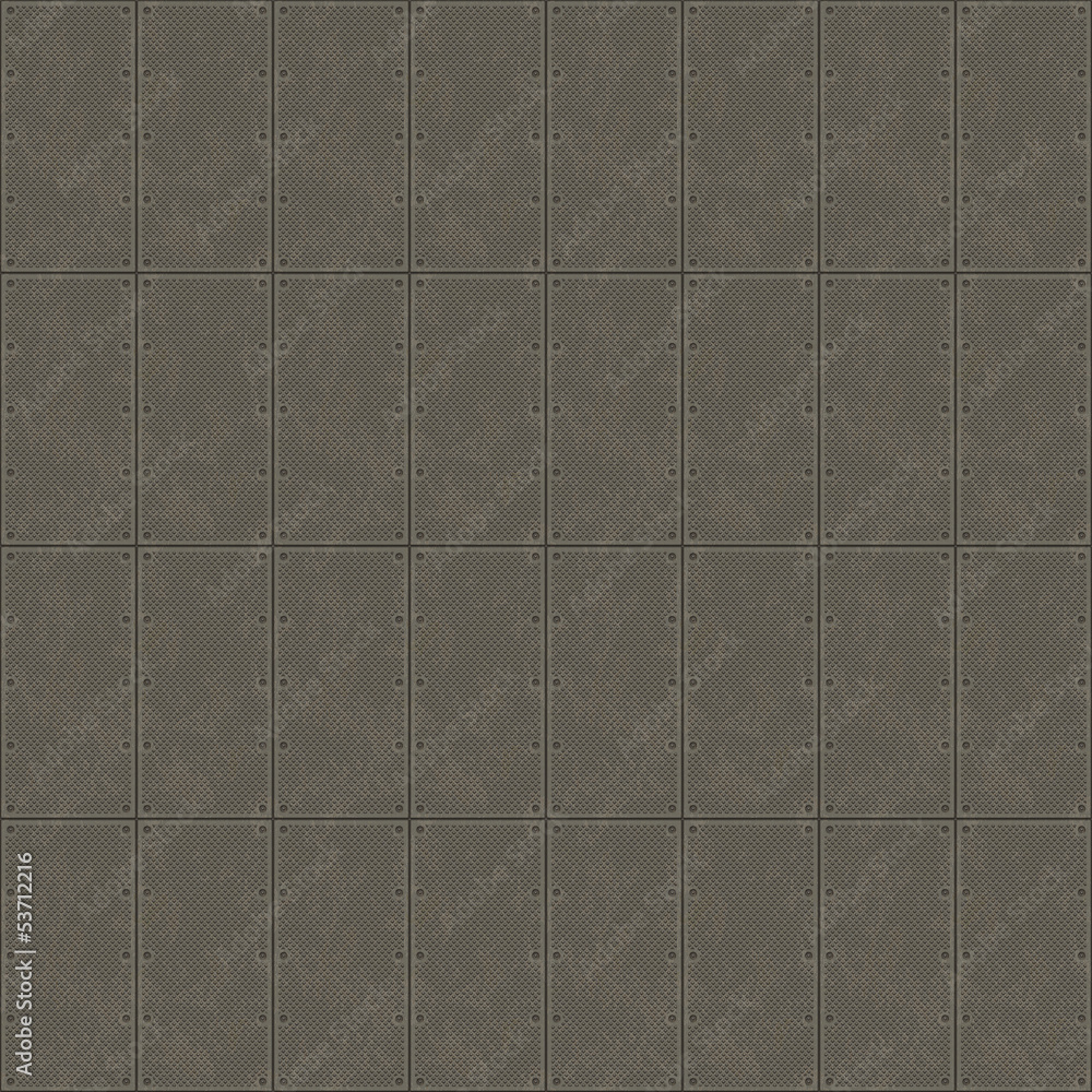Fototapeta premium Rugged old anti-slip metal texture with scratches and rust
