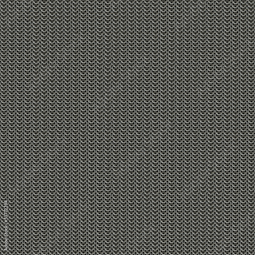 Antique chainmail armor links seamless texture