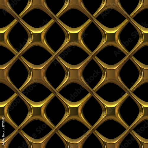 Fancy golden chainlink - seamless texture