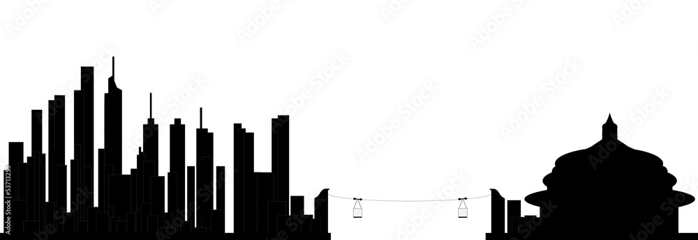Naklejka premium congqing skyline