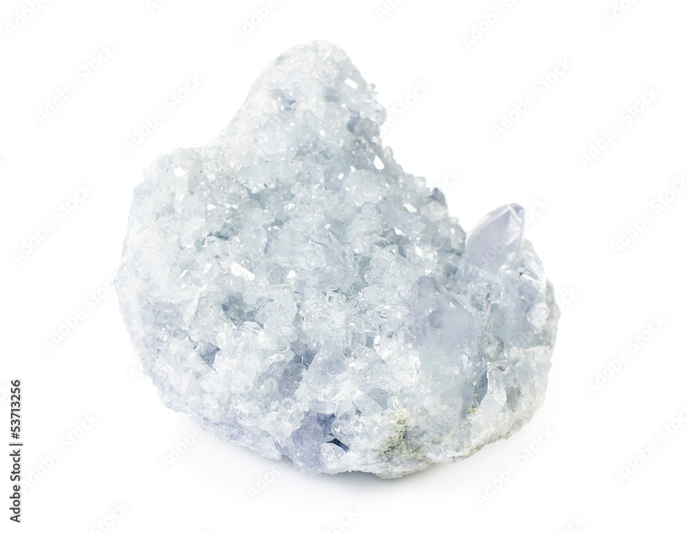 Obraz premium beautiful celestite druse close-up