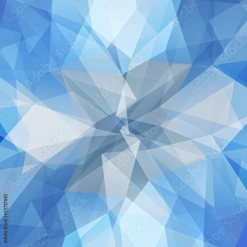 Abstract geometric ice flower