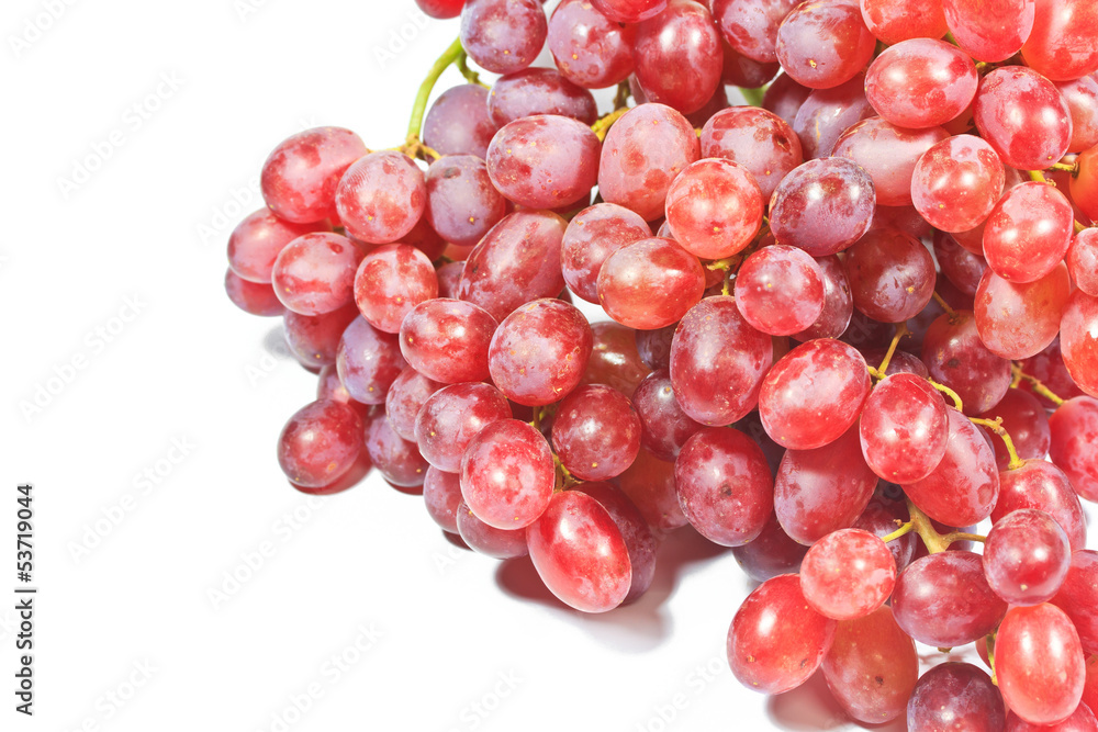 Isolated red grapes Isolated red grapes