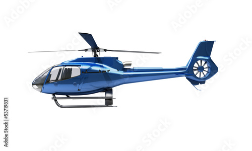 Tablou canvas Modern helicopter isolated